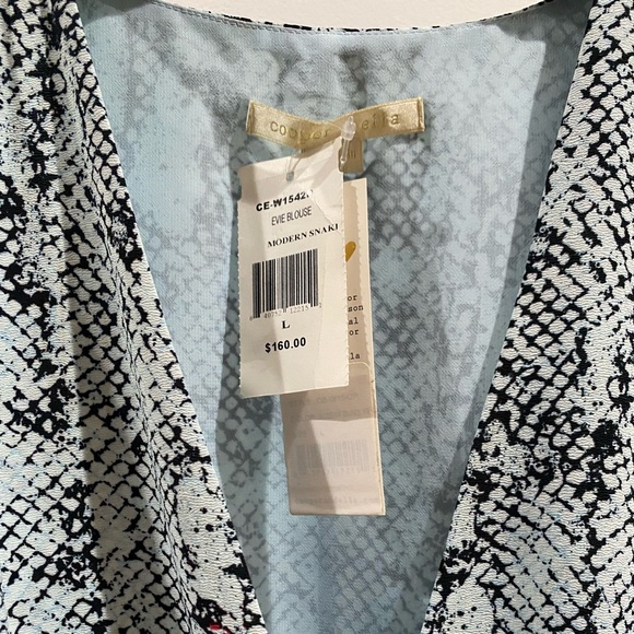 NWT COOPER AND ELLA EVIE BLOUSE - MODERN SNAKE PRINT Size Large - Picture 10 of 10